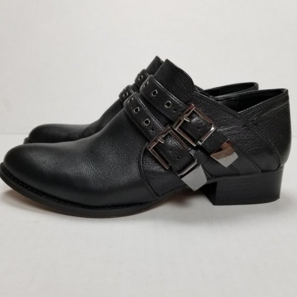 vince camuto cosmika buckle bootie